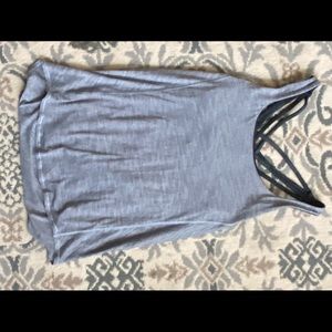 Lululemon tank with black built in crisscross bra. Like new.